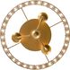 Layla 3 Light 15 inch Antique Gold Flush Ceiling Light