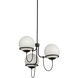 Alora Mood Alba 3 Light 22.88 inch Matte Black Chandelier Ceiling Light