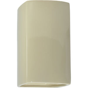 Ambiance Rectangle LED 7.25 inch Vanilla Gloss Wall Sconce Wall Light, Large