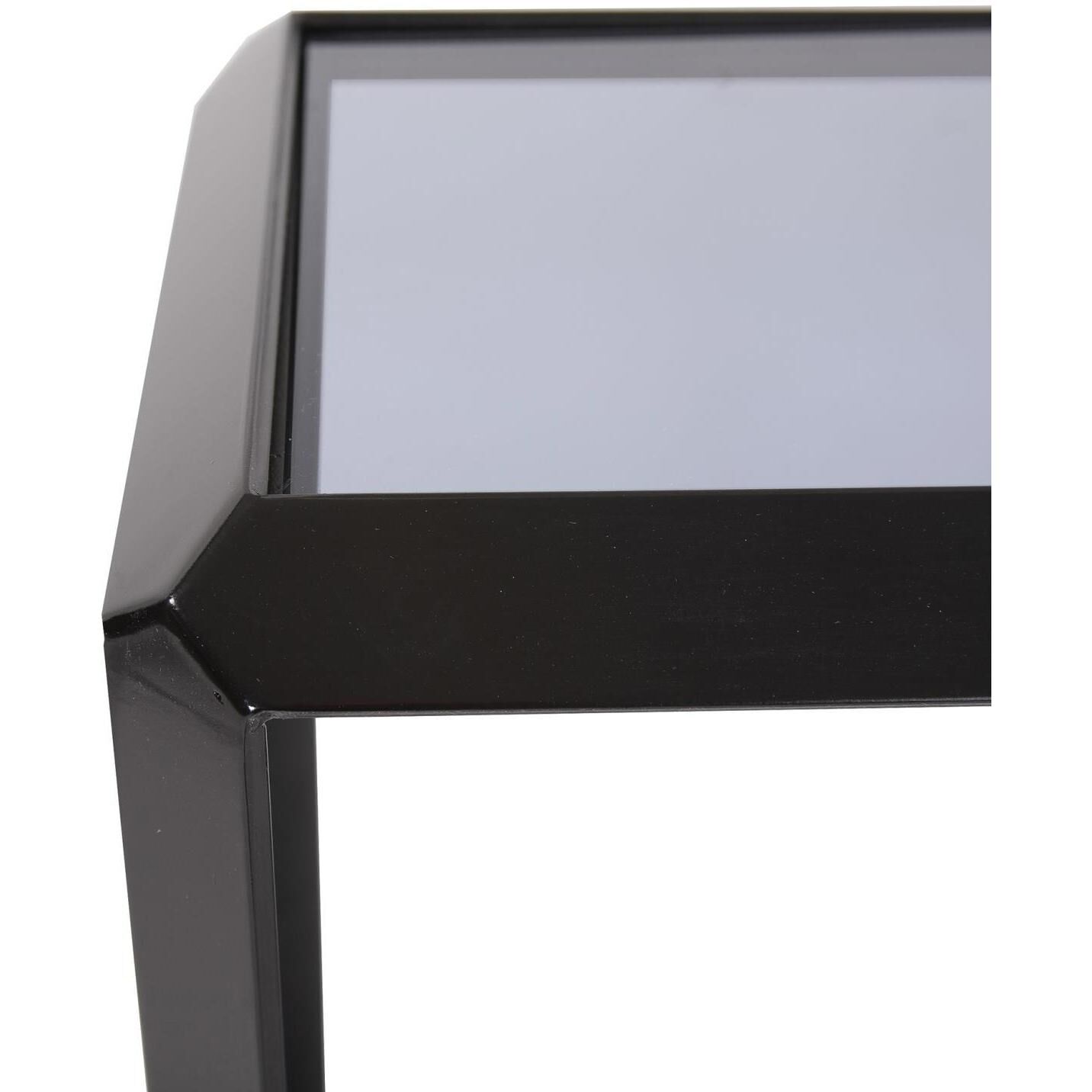 Liam 44 inch Smokes Gray and Black Console Table