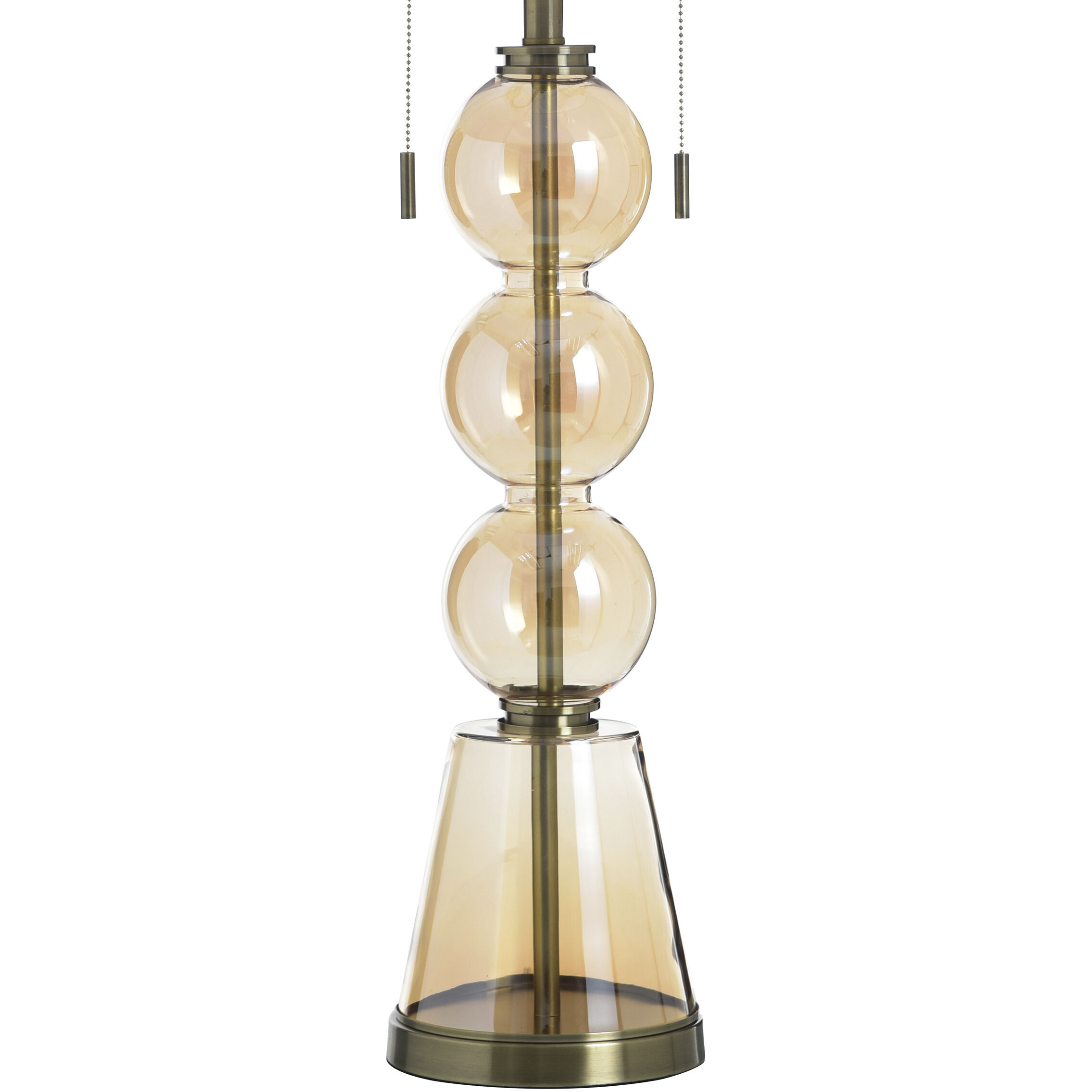 Cordon 37.5 inch 100 watt Cordon Gold and White Table Lamp Portable Light