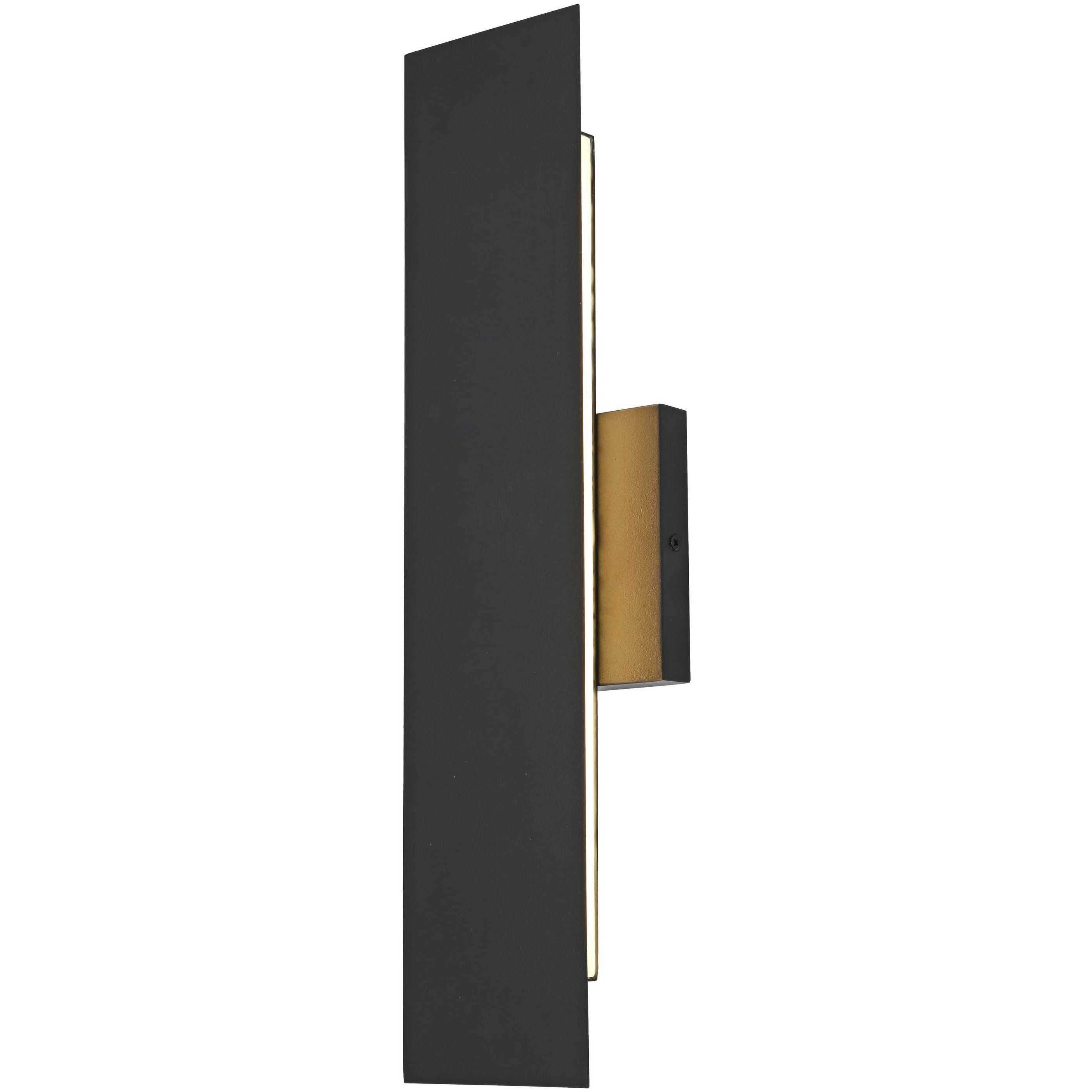 Waylen 2 Light 18 inch Black Outdoor Wall Sconce