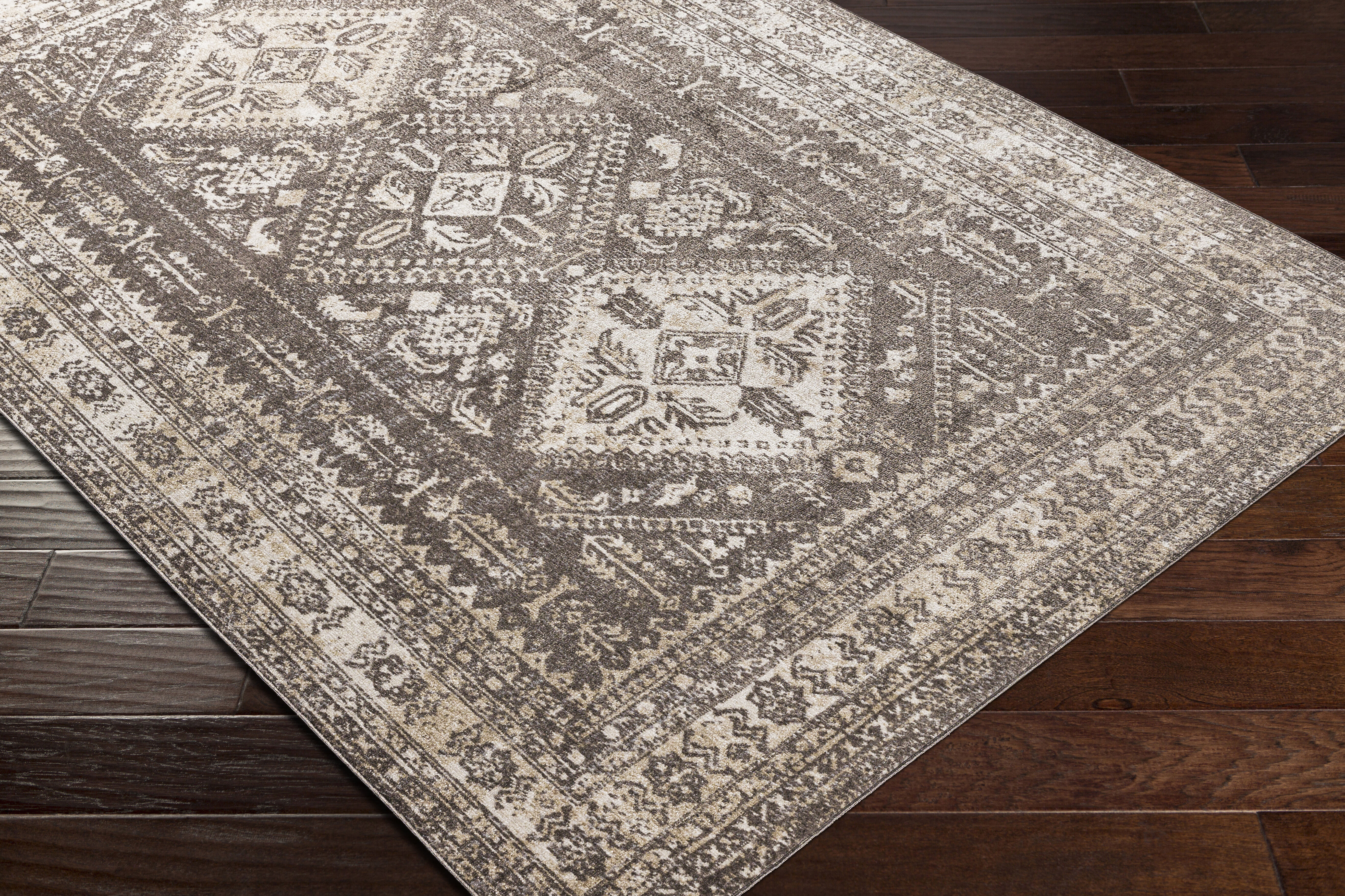 Lavadora 87 X 31 inch Dark Brown Rug in 2.5 x 8, Runner