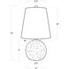Bulle 15 inch 60.00 watt Clear Mini Lamp Portable Light