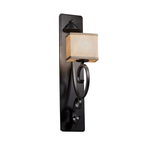 Textile LED 5 inch Matte Black Wall Sconce Wall Light