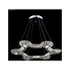 Galaxy LED 30 inch Silver Acrylic Chandelier Ceiling Light