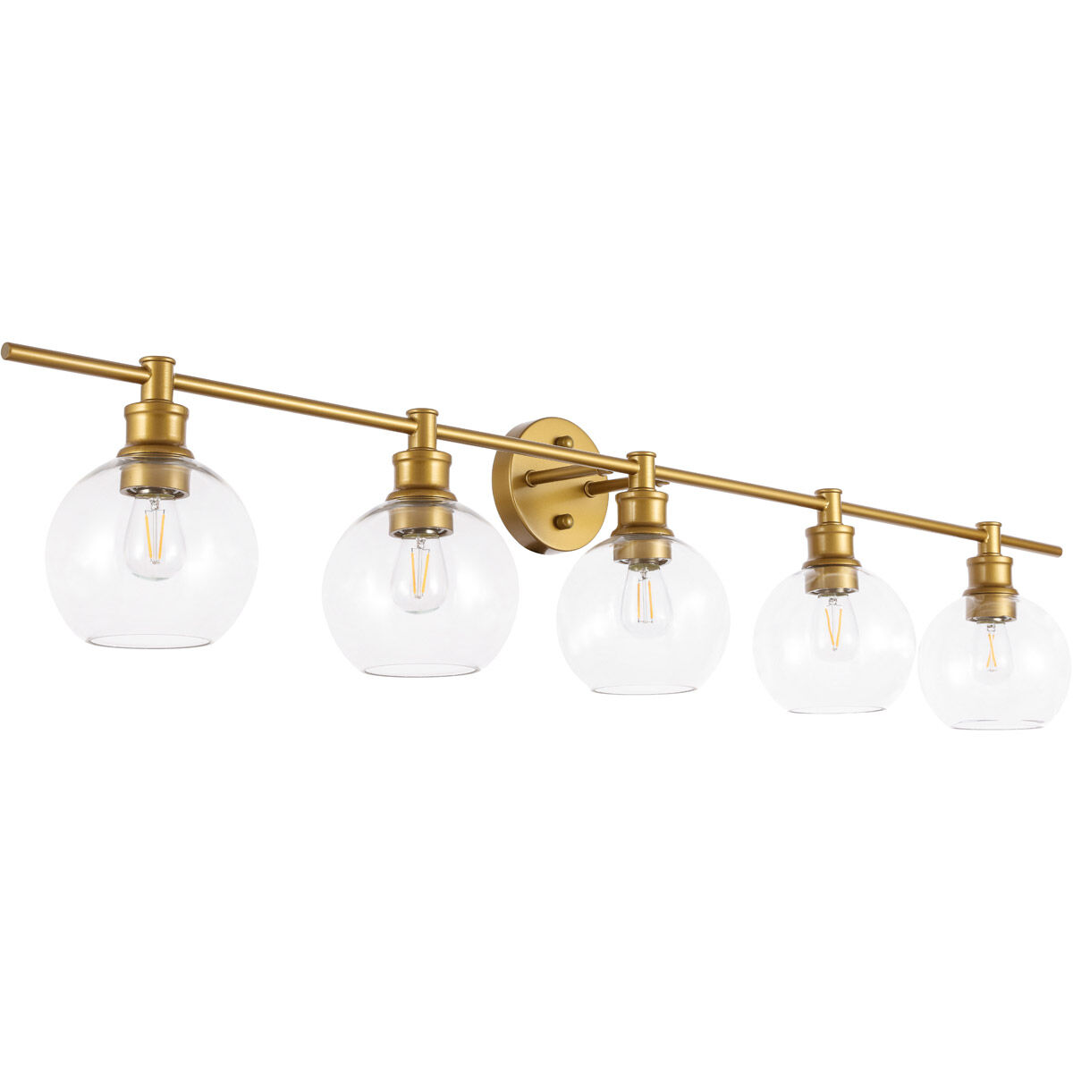 Collier 5 Light 47 inch Brass Wall sconce Wall Light