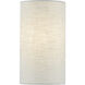 Textile Collection 1 Light 5.5 inch Cream and White ADA Wall Sconce Wall Light in 4" D x 5.5" W x 10" H, EVOLV