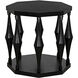Marceo 26 X 26 inch Hand Rubbed Black Side Table