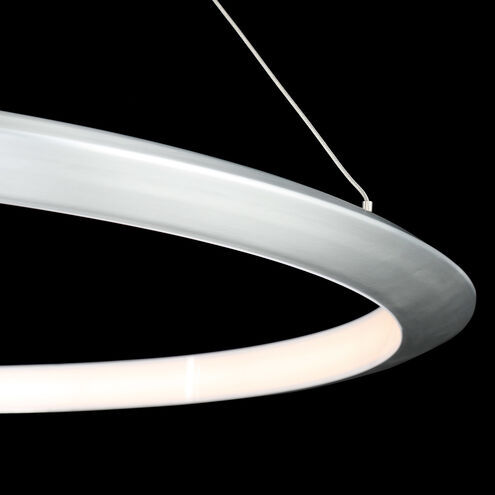 The Ring LED 48 inch Brushed Aluminum Chandelier Ceiling Light in 3500K, 48in.