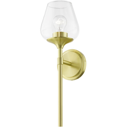 Willow 1 Light 6 inch Satin Brass Vanity Sconce Wall Light