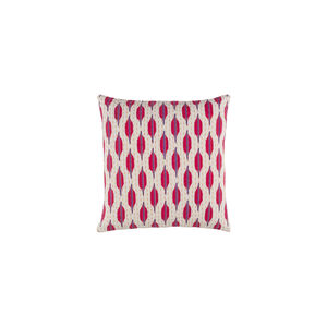 Kantha 22 X 22 inch Bright Purple and Bright Pink Throw Pillow