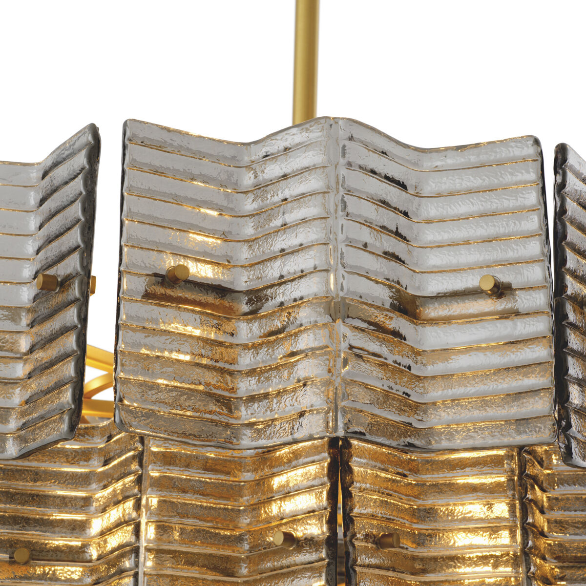 Silvano 12 Light 34.65 inch Smoke Glass Chandelier Ceiling Light