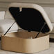 Sonny 17 inch Natural Ottoman