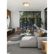 Anders LED 22 inch Rubbed Brass Flush Mount Ceiling Light