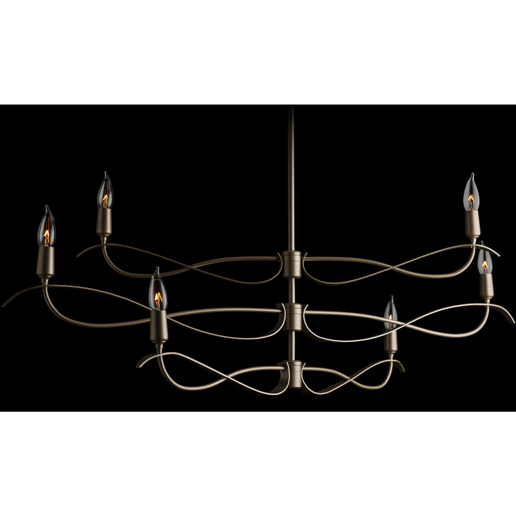 Willow 6 Light 43.5 inch Vintage Platinum Chandelier Ceiling Light, Small