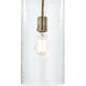 Bar 1 Light 6.5 inch Natural Brass Pendant Ceiling Light