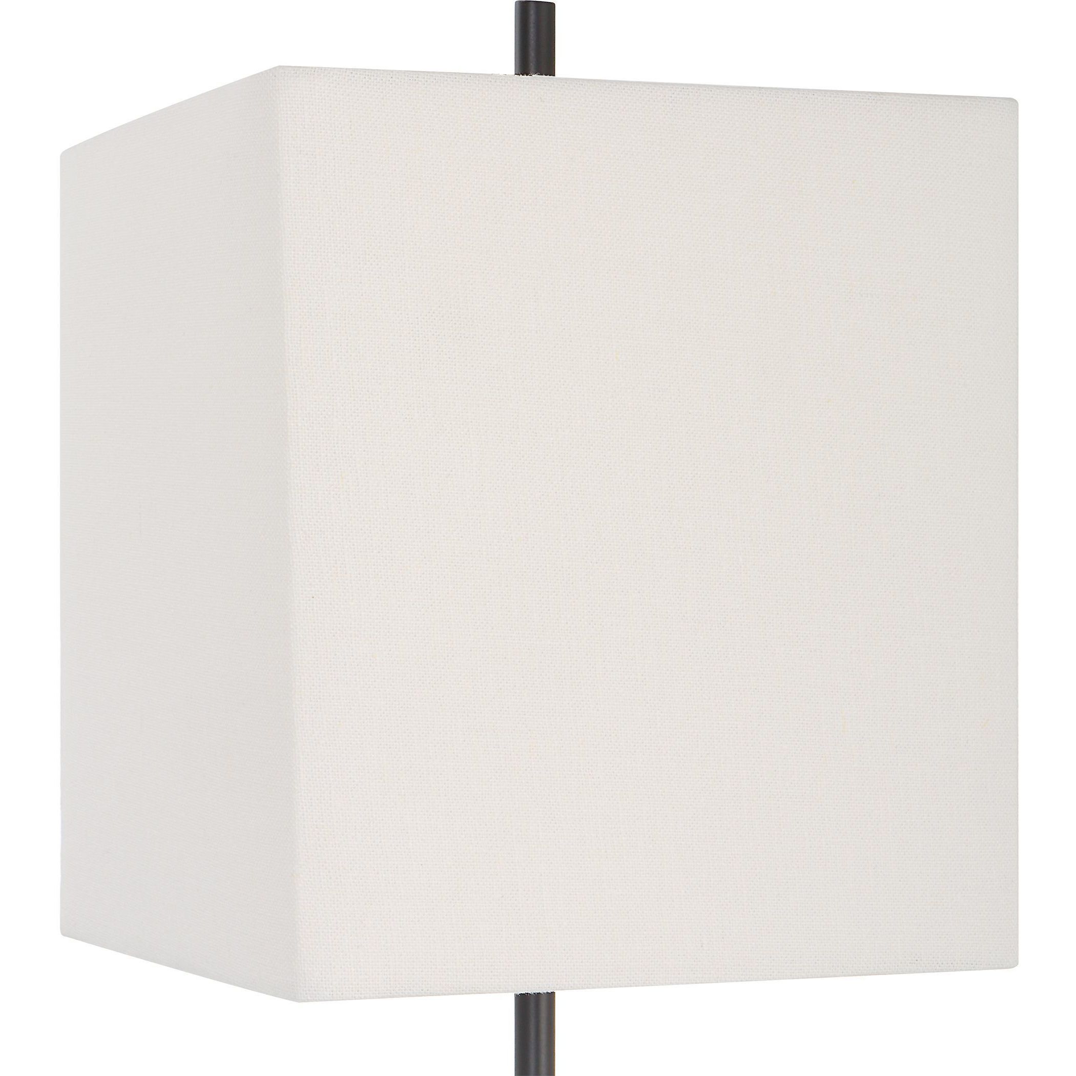 Escort 37 inch 100.00 watt Satin Black and Black Marble Buffet Lamp Portable Light