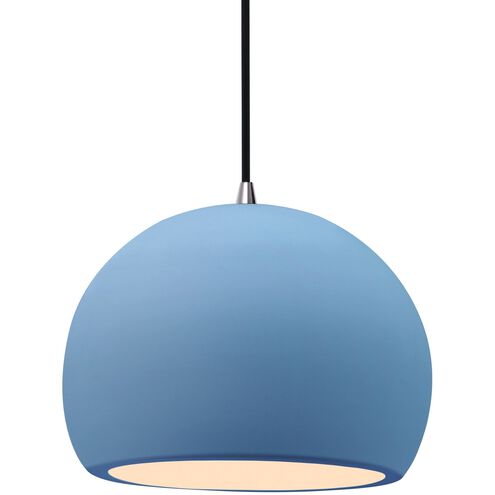 Radiance LED 10 inch Sky Blue and Brushed Nickel Pendant Ceiling Light