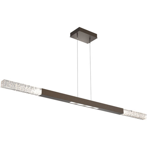 Axis LED 62.1 inch Flat Bronze Linear Pendant Ceiling Light in 2700K LED, Large Single Moda