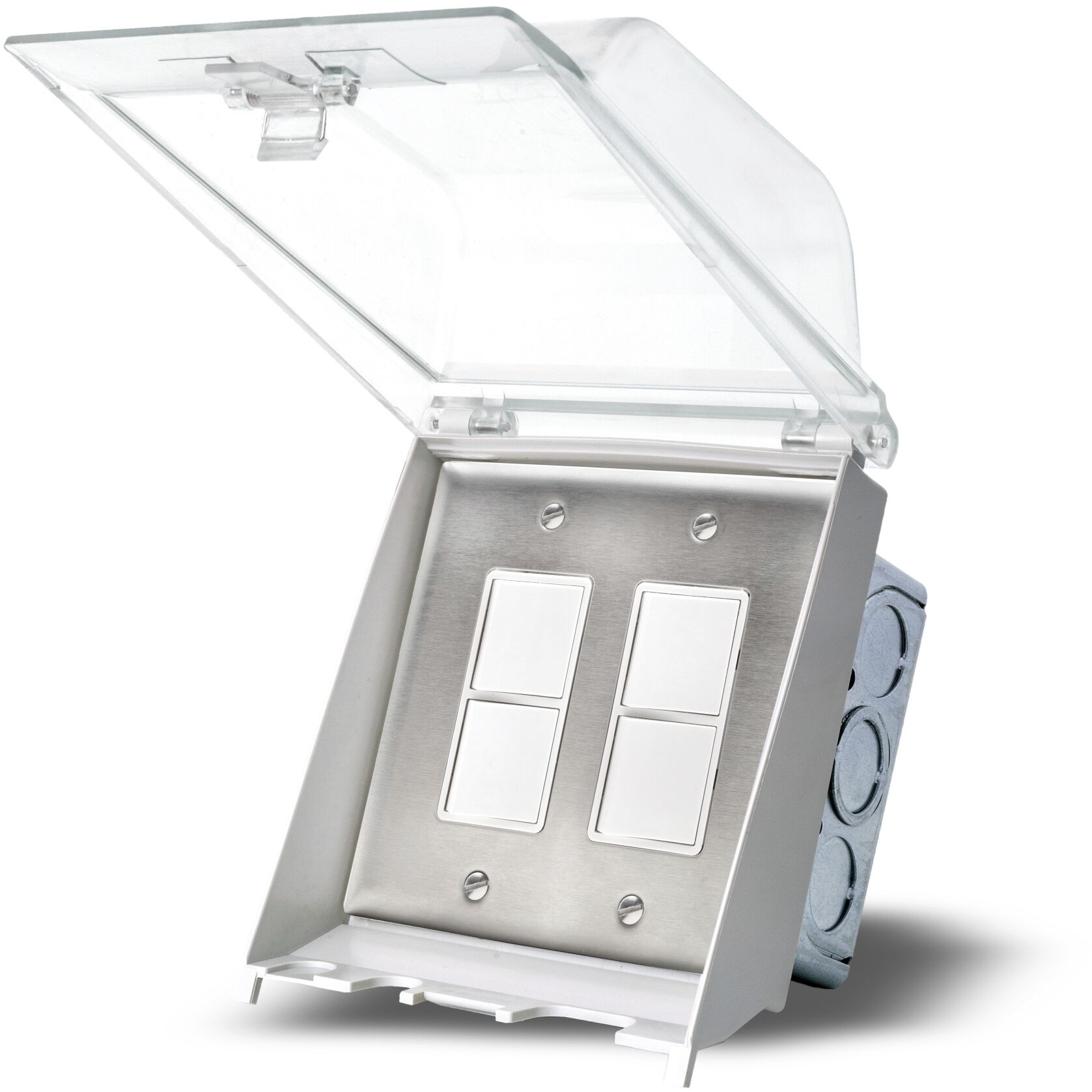 Ontario 5 X 3 inch Stainless Steel Patio Heater Dual Duplex Stack Switch