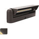 Linear 12 6 watt Solid Brass Coated in Bronze Path and Area Light in 3000K Warm White LED, WAC Landscape