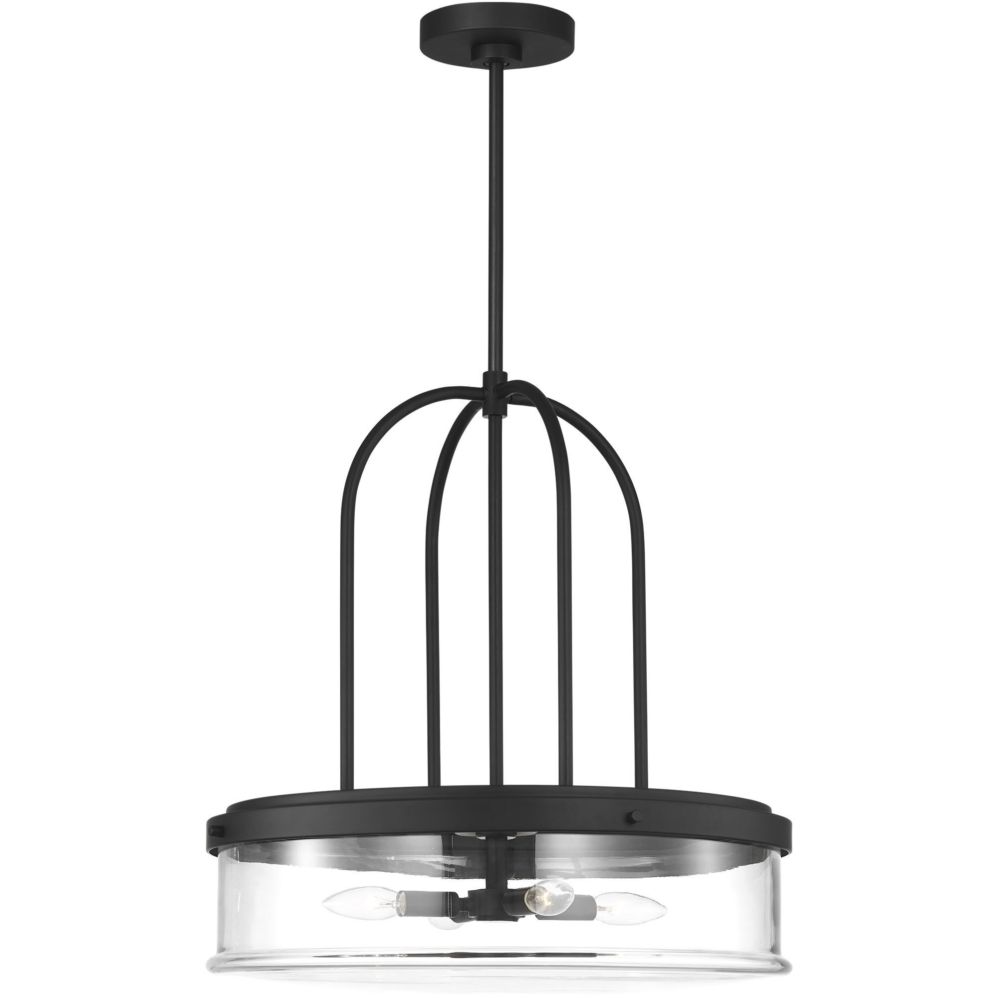 Anders 4 Light 20 inch Midnight Black Pendant Ceiling Light
