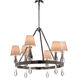 Sophia 6 Light 30 inch Chrome Chandelier Ceiling Light