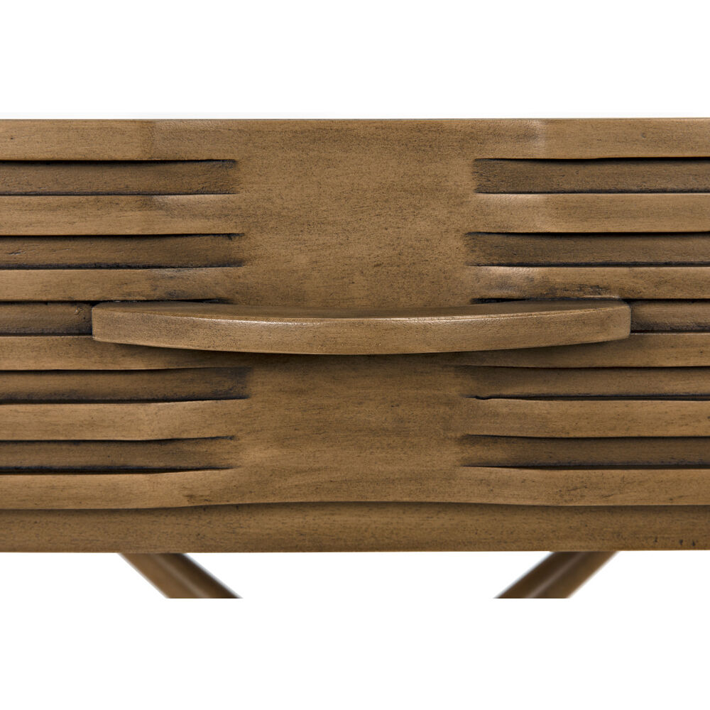 Zanta 28 X 28 inch Saddle Brown Side Table