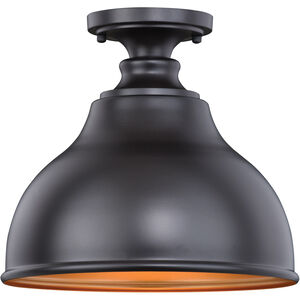 Delano 1 Light 11 inch Oil Burnished Bronze and Light Gold Outdoor Ceiling