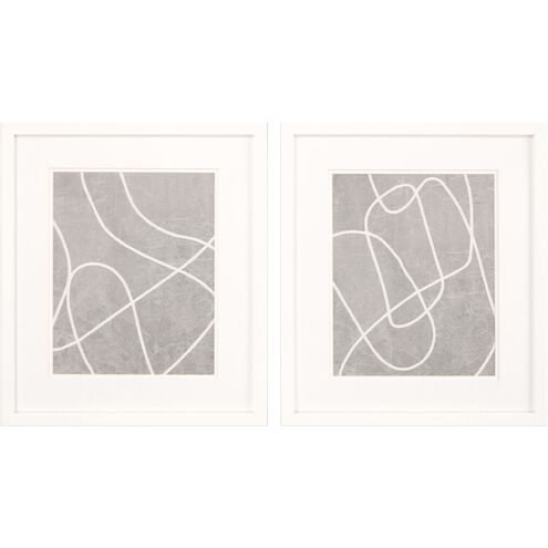 Abstract Collection Gray Framed Art