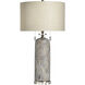 Sylvana 31.25 inch 60 watt Sochi Bronze and Cream and Clear Table Lamp Portable Light