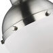 TOB by Thomas O'Brien Hanks 1 Light 8.13 inch Brushed Nickel Pendant Ceiling Light