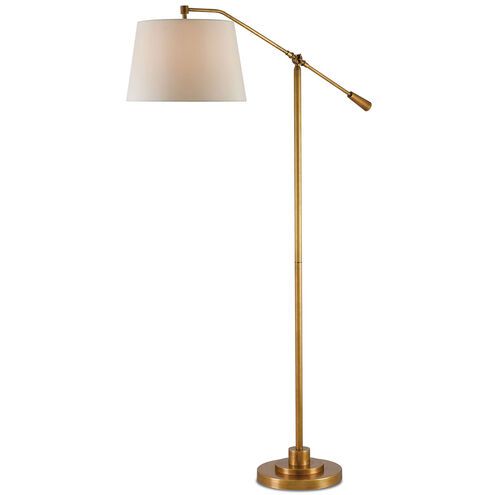 Maxstoke 66 inch 100 watt Antique Brass Floor Lamp Portable Light