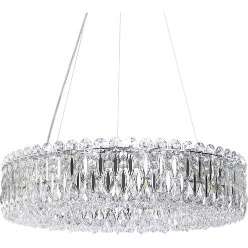 Sarella 12 Light 24 inch Stainless Steel Chandelier Ceiling Light in Swarovski, Polished Stainless Steel