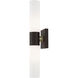 Aero 2 Light 5 inch Bronze with Antique Brass Accent ADA ADA Wall Sconce Wall Light