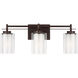 Elmwood Park 3 Light 22.25 inch Bronze Wall Bath Fixture Wall Light