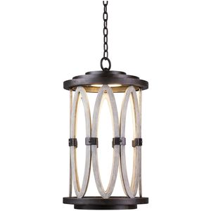 Belmont LED 13 inch Florence Gold Outdoor Hanging Lantern