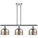 Ballston Bell 3 Light 36 inch Polished Chrome Island Light Ceiling Light