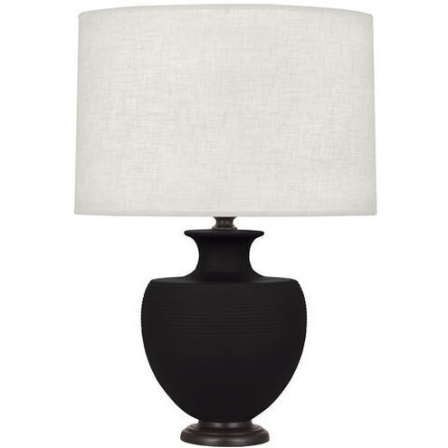 Michael Berman Atlas 25.25 inch 150.00 watt Matte Dark Coal Table Lamp Portable Light in Deep Patina Bronze
