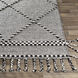 Apache 120 X 96 inch Black/Cream Handmade Rug in 8 x 10, Rectangle