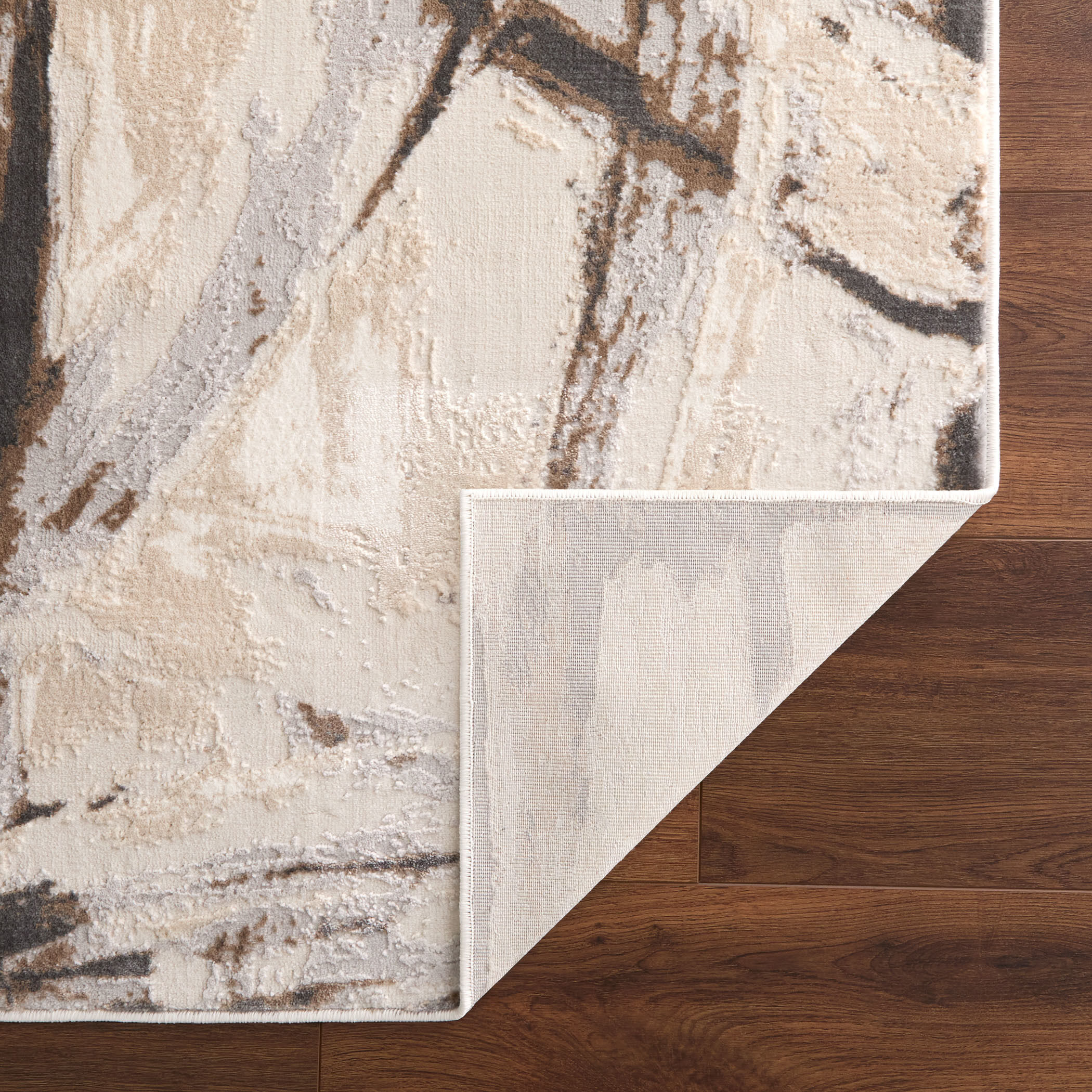 Veleka Gray and Gold Indoor Rug