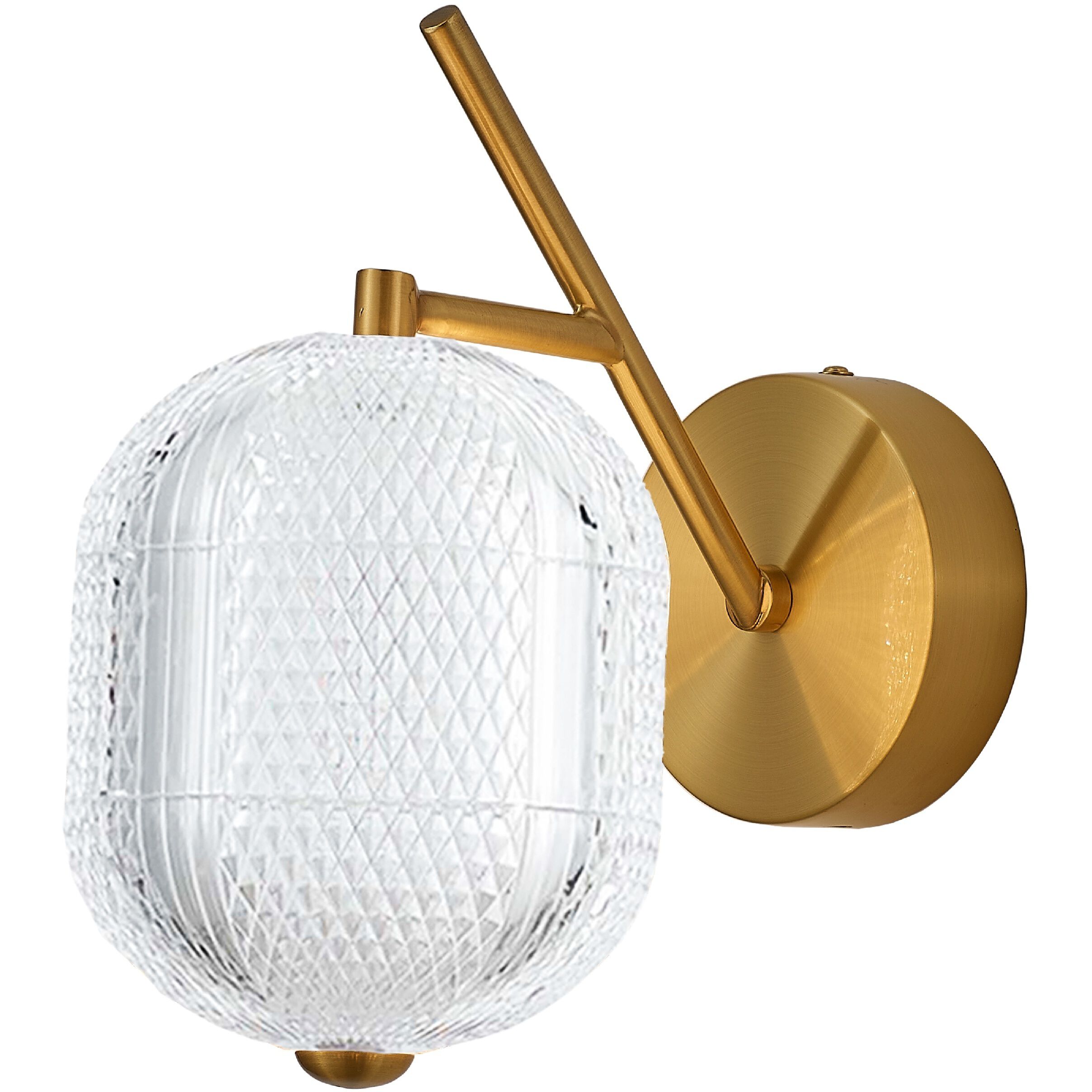 Peri Wall Sconce Wall Light in Aged Brass