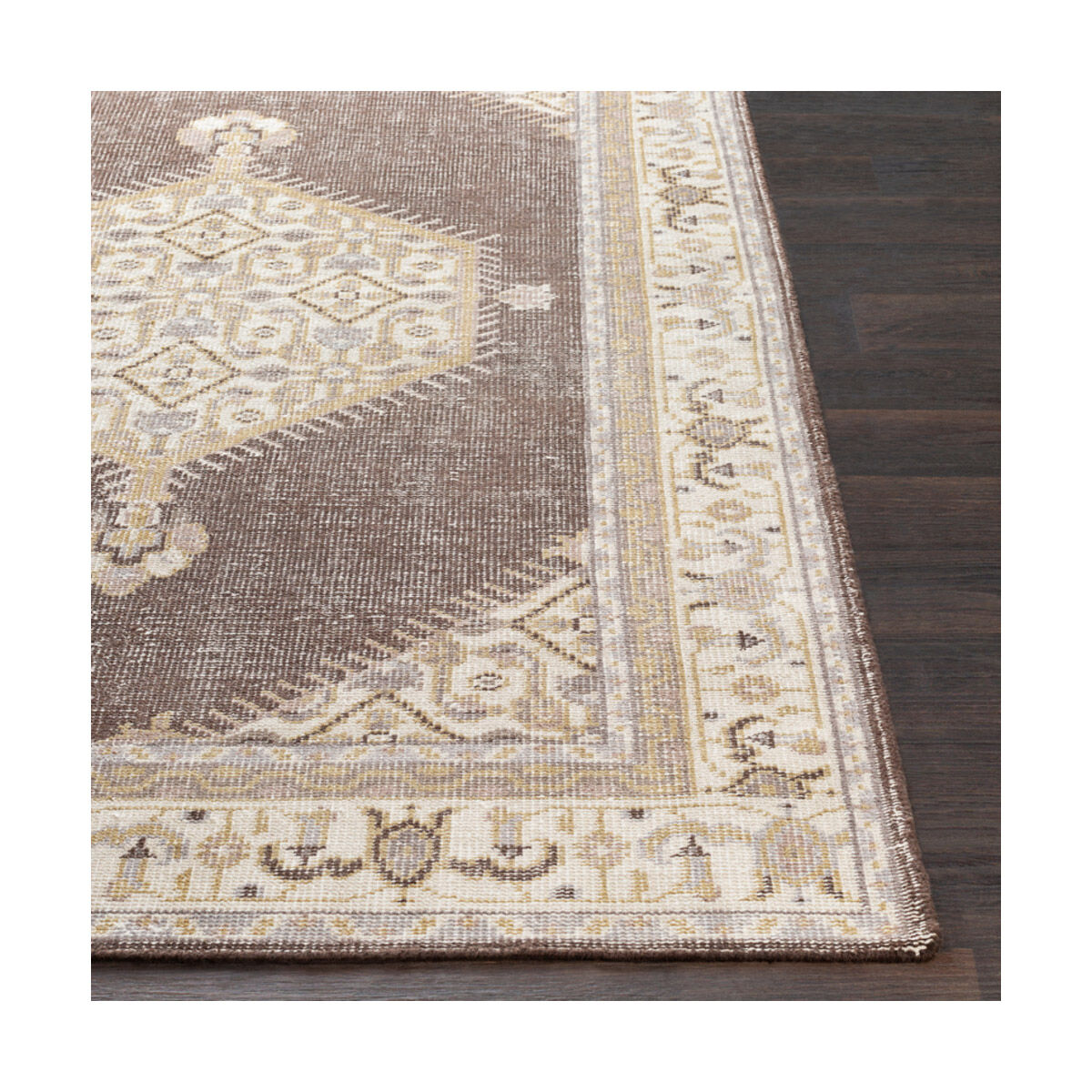 Zahra 102 X 66 inch Camel/Light Gray/Medium Gray/Dark Brown/Ivory Rugs, Wool