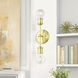 Lansdale 2 Light 5 inch Satin Brass Vanity Sconce Wall Light