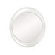 Ellipse 39 X 35 inch Glossy White Wall Mirror
