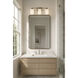 Capri 3 Light 21 inch Brushed Nickel Bath Vanity Wall Light, Luz Studio
