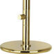 Rico Espinet Buster 35.25 inch 200 watt Polished Brass Table Lamp Portable Light in Ascot White