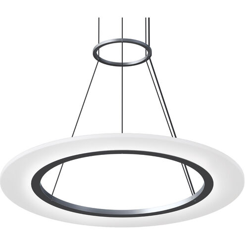 Arctic Rings LED 24 inch Bright Satin Aluminum Ring Pendant Ceiling Light