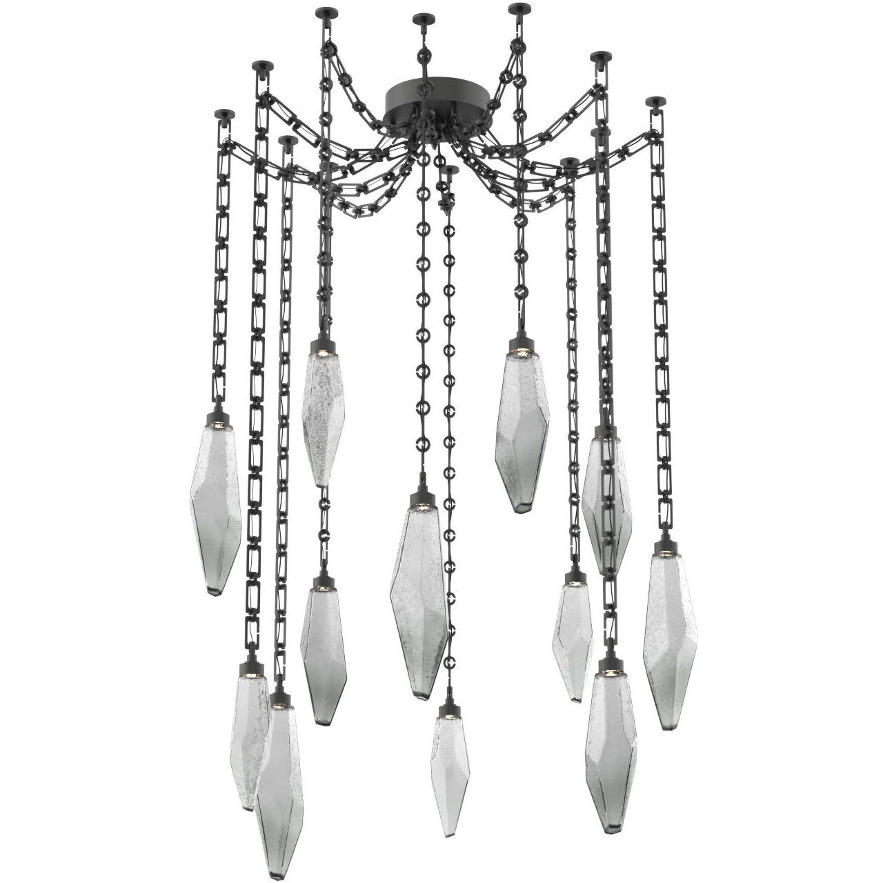 Rock Crystal 12 Light 13.50 inch Pendant